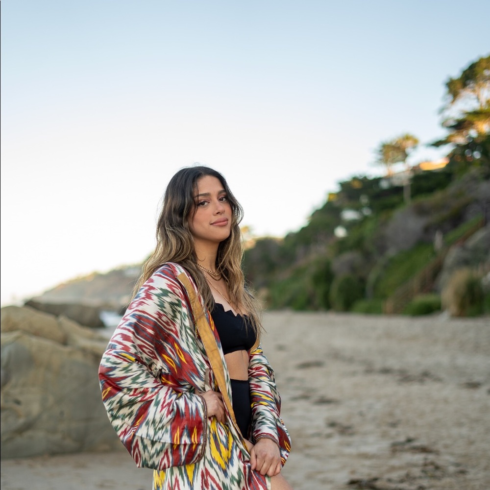 Silk cotton kimono